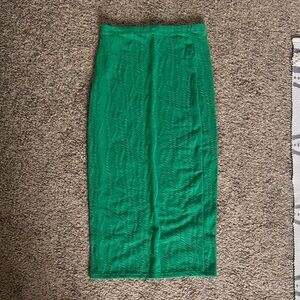 SHEIN Vibrant Green Pencil Skirt